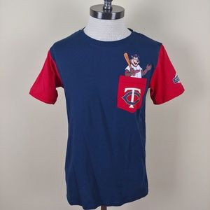 Minnesota Twins Blue and Red Tshirt.
